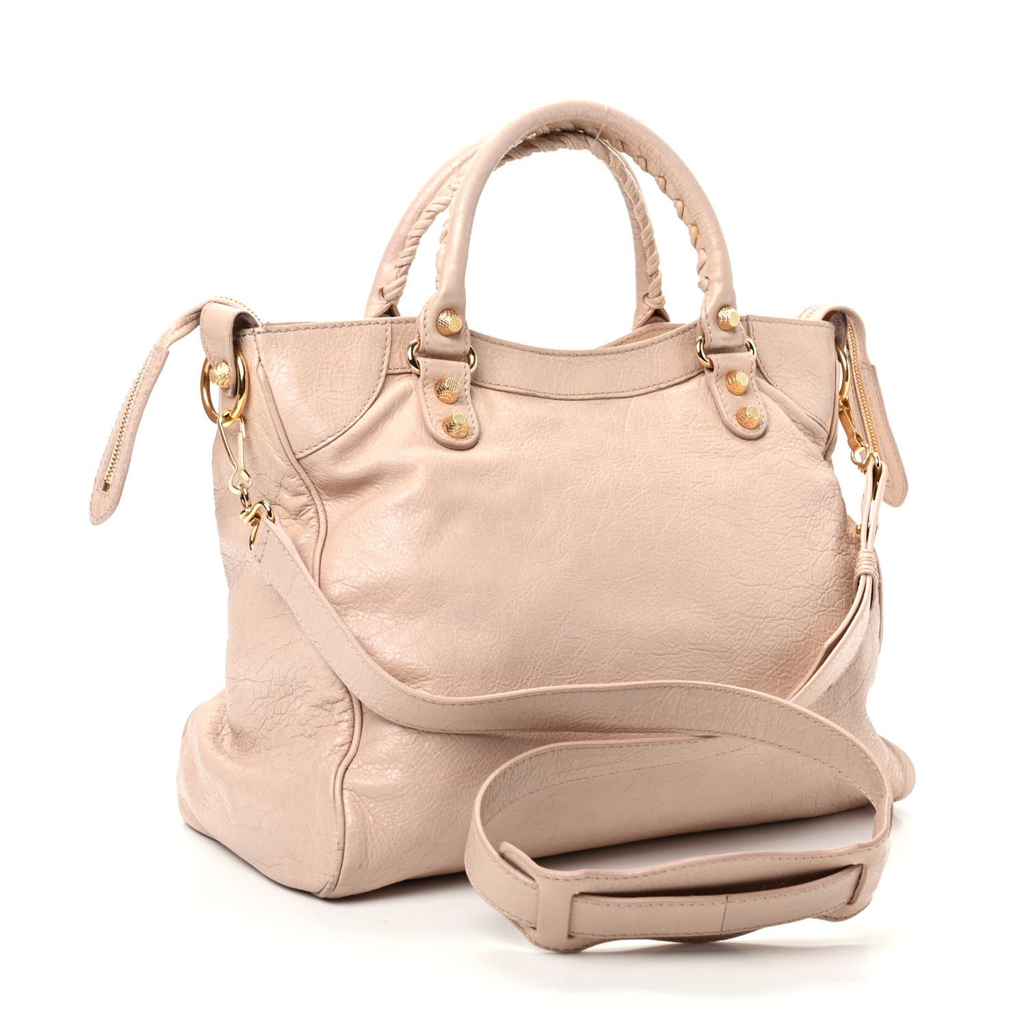 Agneau Giant 12 Gold Hardware Velo Rose Aubepine Rose Light