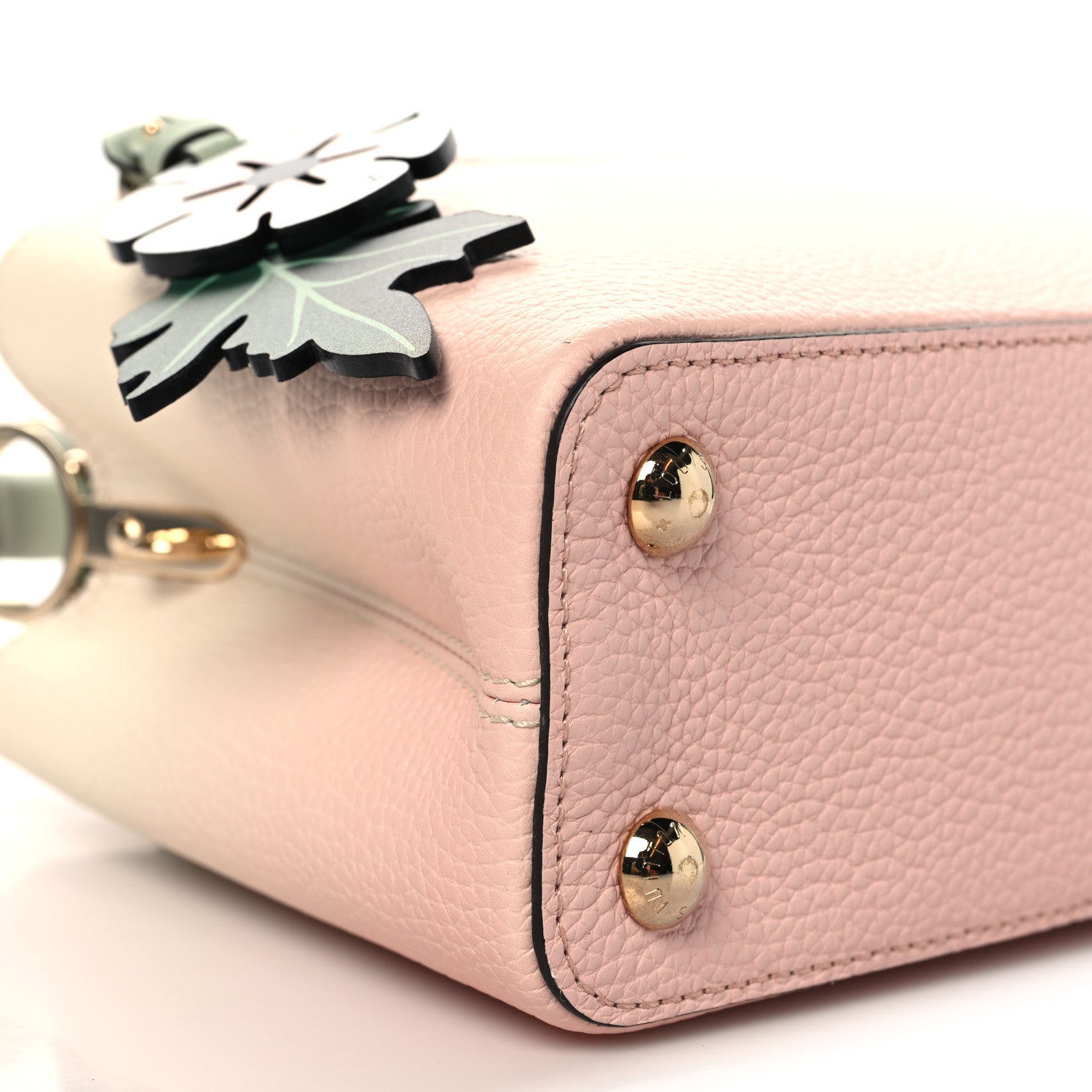 Louis Vuitton Taurillon Gradient Capucines BB Asnieres Green Rose 8 of 9