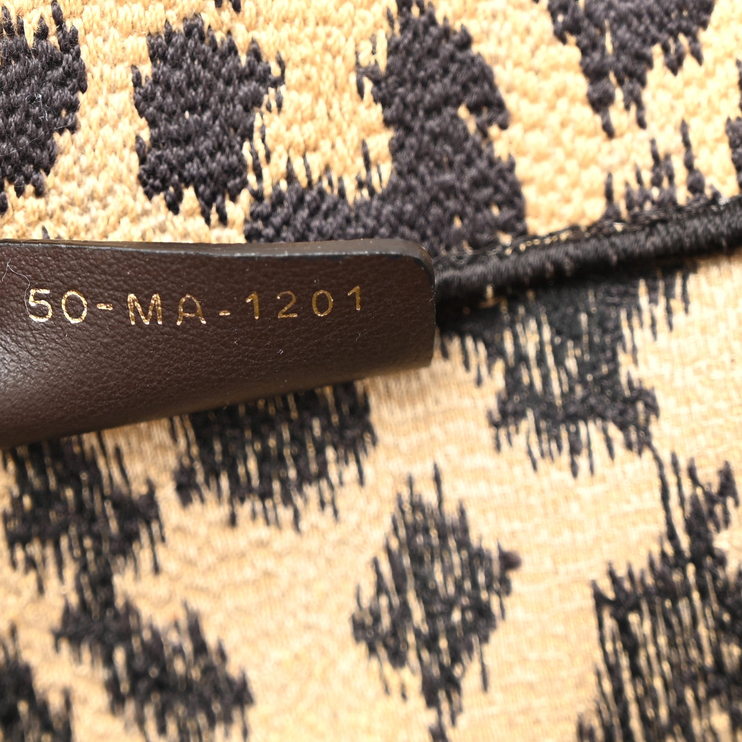 Christian Dior Canvas Mizza Embroidered Large Leopard Book Tote Beige 7 of 12