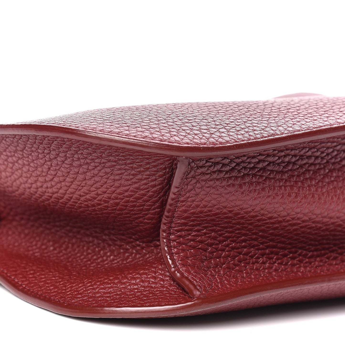 Calfskin Large T Clasp Tara Crossbody Bag Cabernet