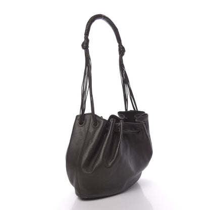 Gucci Calfskin Drawstring Shoulder Bag Brown 3 of 10