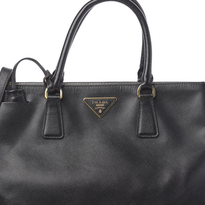 Prada Saffiano Medium Galleria Double Zip Tote Black 14 of 15