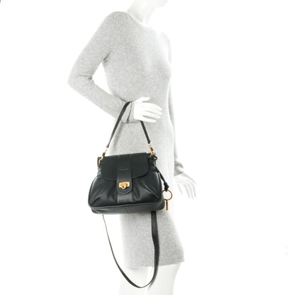 Chloe Lambskin Small Lexa Shoulder Bag Black 2 of 9