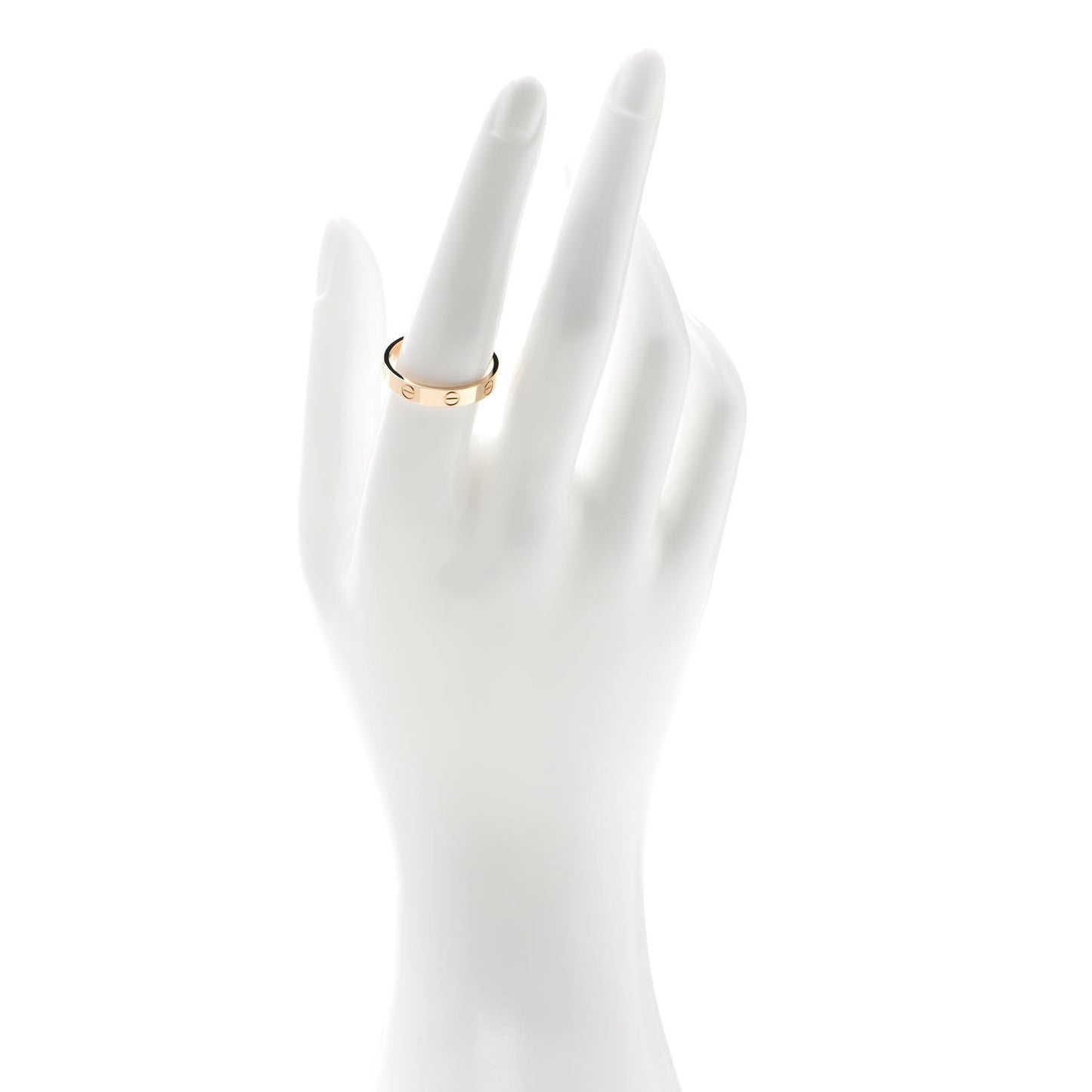 18K Yellow Gold 3.5mm LOVE Wedding Band Ring 57 8
