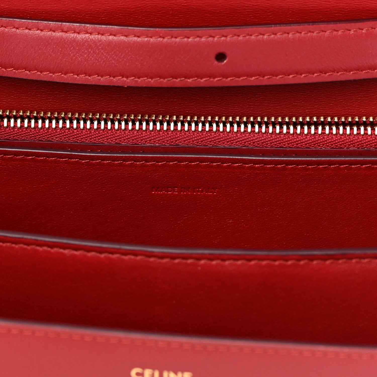 Celine Box Calfskin Medium Classic Box Flap Bag Dark Brick 7 of 19