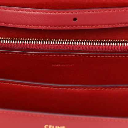 Celine Box Calfskin Medium Classic Box Flap Bag Dark Brick 7 of 19