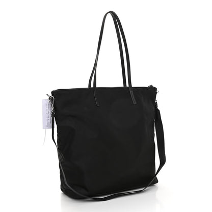 Prada Tessuto Nylon Saffiano Tote Black 2 of 9