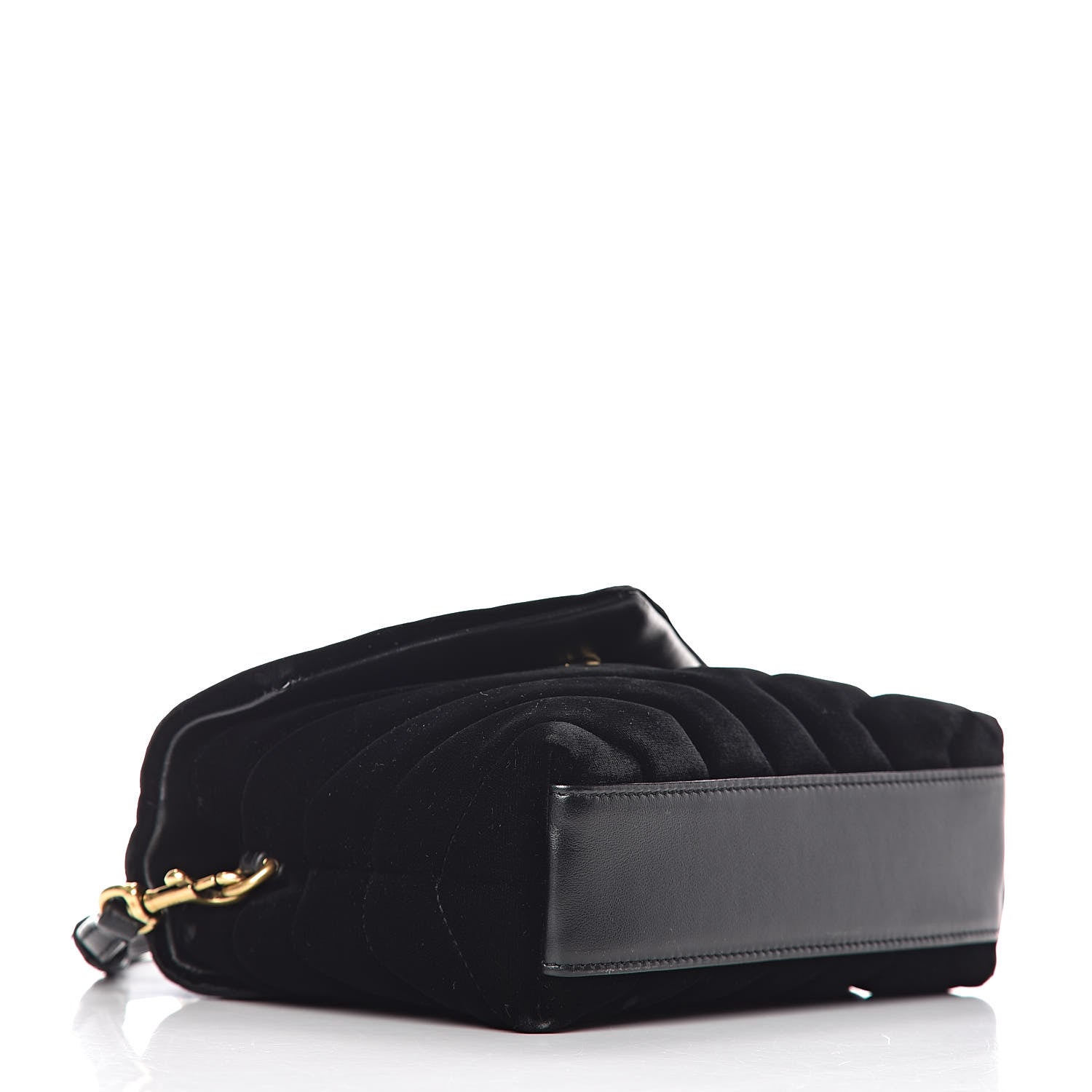 Saint Laurent Velvet Y Quilted Monogram Toy Loulou Chain Satchel French Black 4 of 12