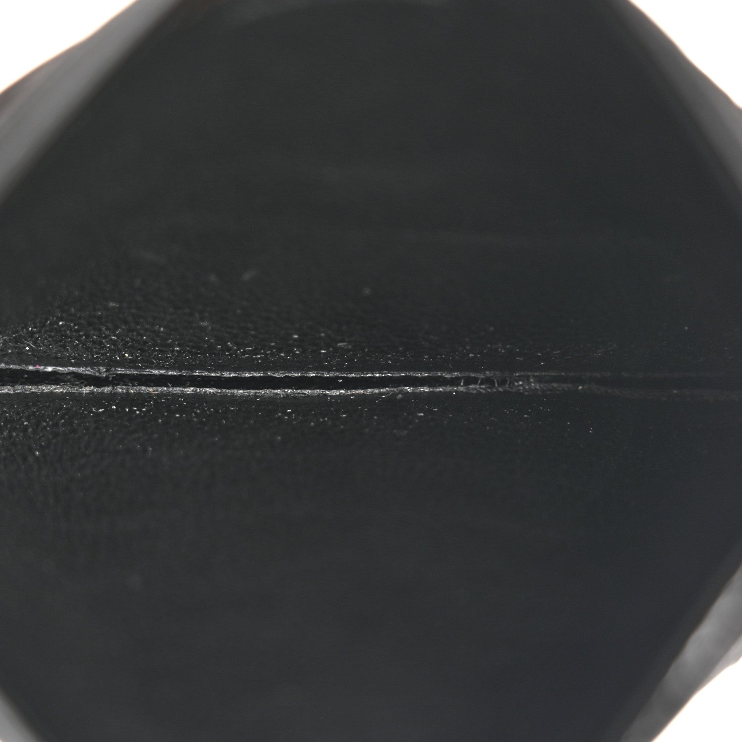 Saint Laurent Grain De Poudre Matelasse Chevron Monogram Credit Card Case Black 5 of 9
