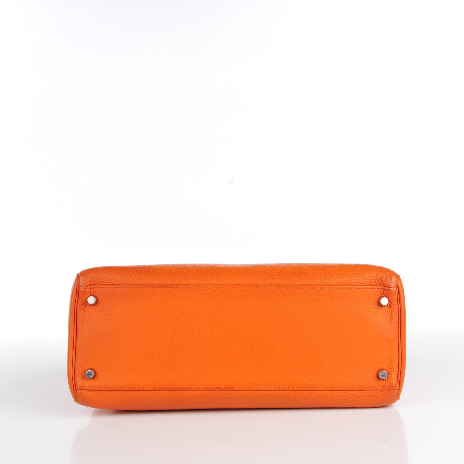 Hermes Taurillon Clemence Kelly Retourne 35 Orange 7 of 22