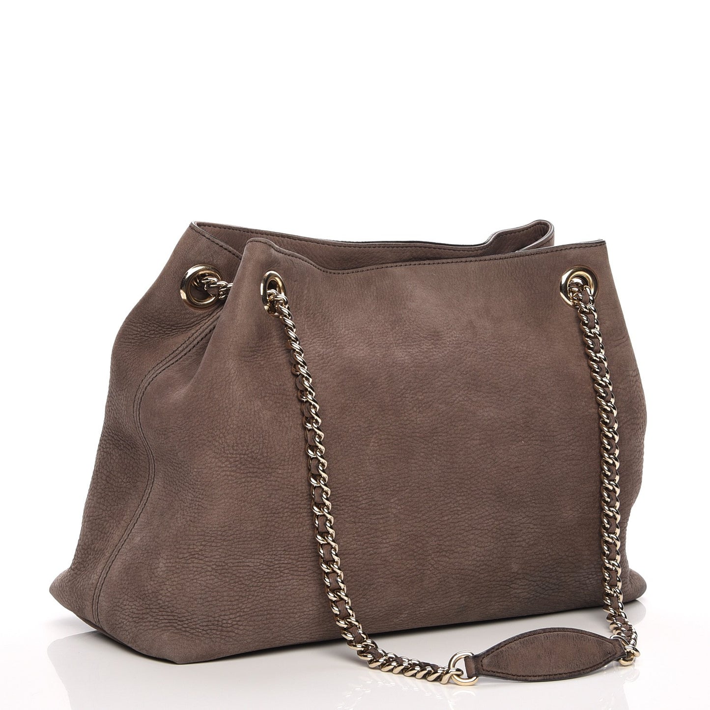 Vitello Range Medium Soho Chain Shoulder Bag Grey Field
