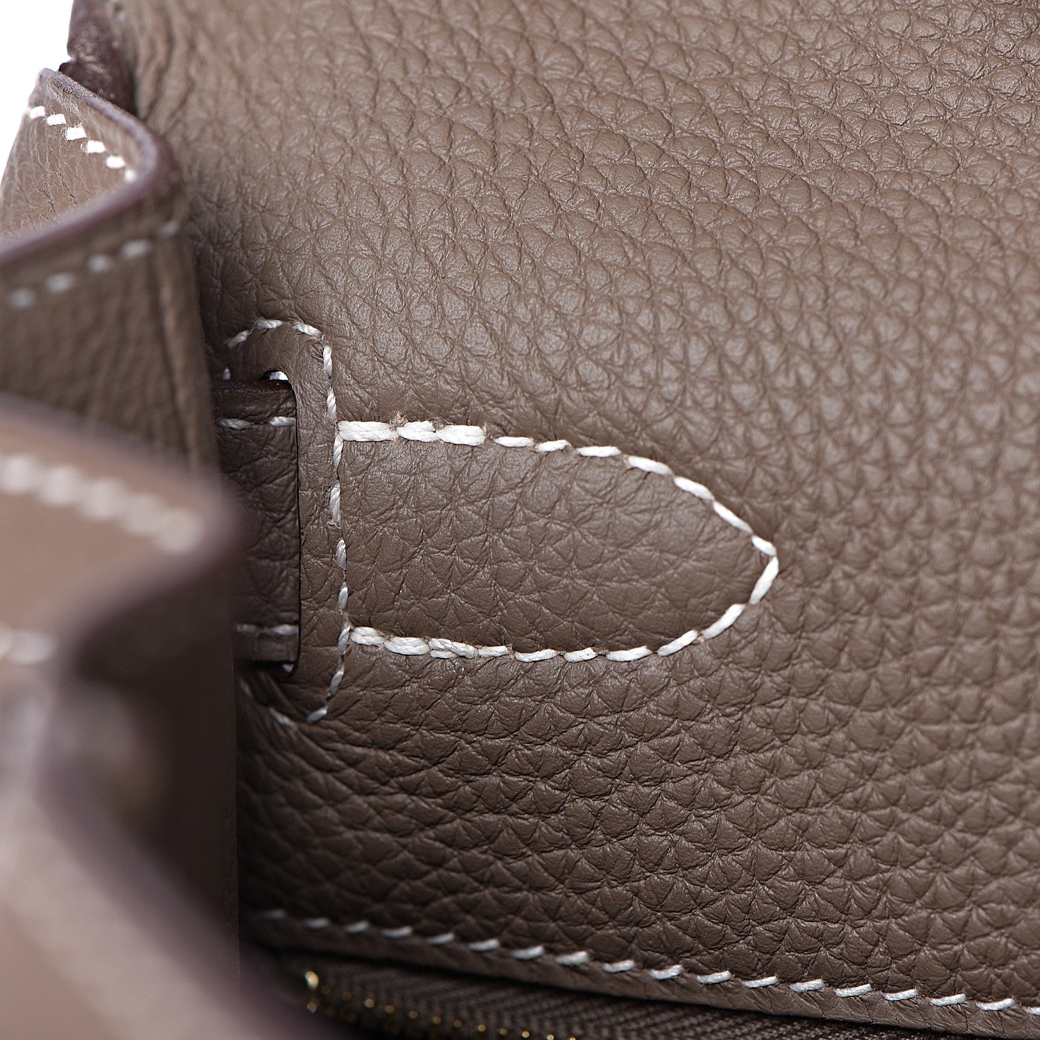 Hermes Togo Kelly Retourne 28 Etoupe 19 of 38