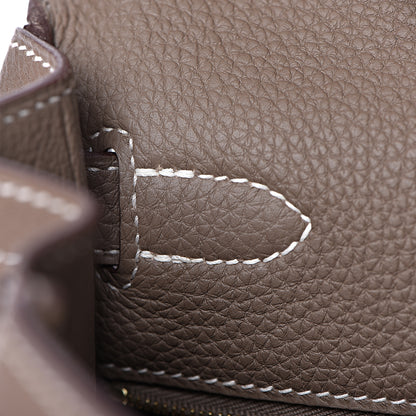 Hermes Togo Kelly Retourne 28 Etoupe 19 of 38