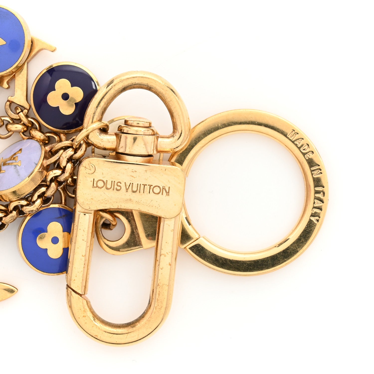 Louis Vuitton Pastilles Key Chain Bag Charm Blue 1759309