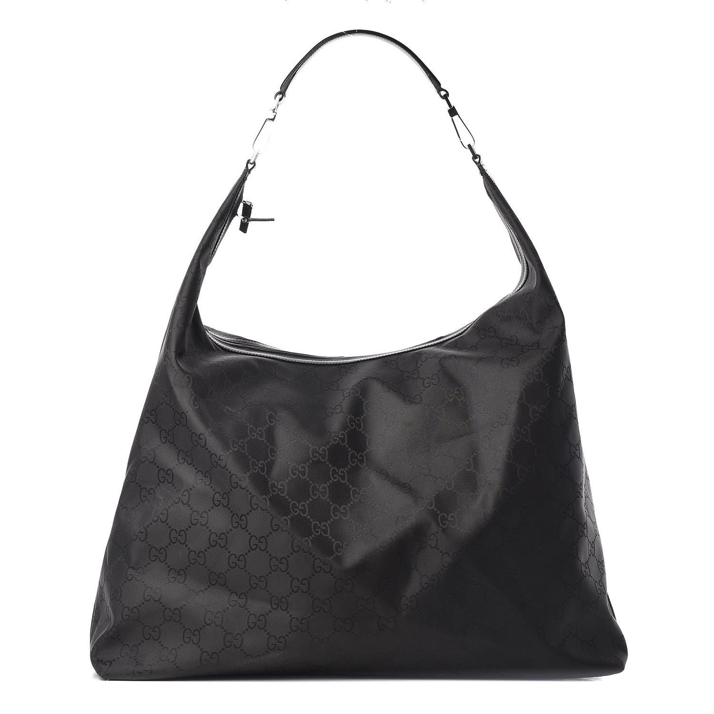 Nylon Monogram Oversized Overnight Bag Black