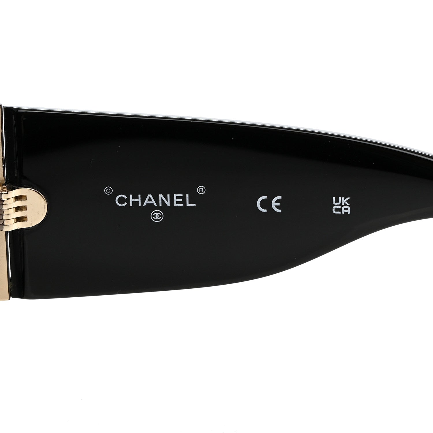 Chanel Acetate Rectangle Sunglasses 71546 Black 6 of 9
