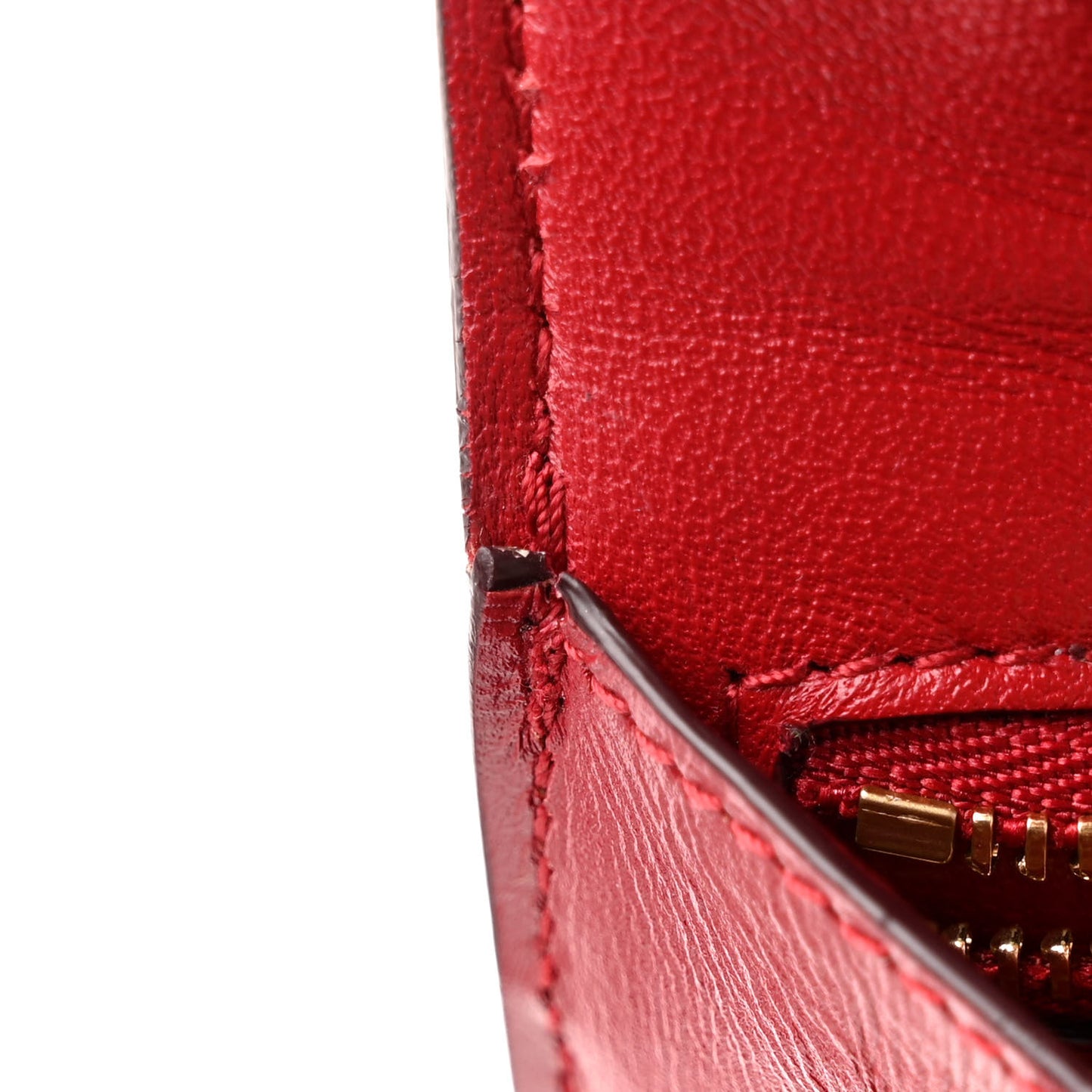 Smooth Calfskin Small Classic Box Flap Bag Red