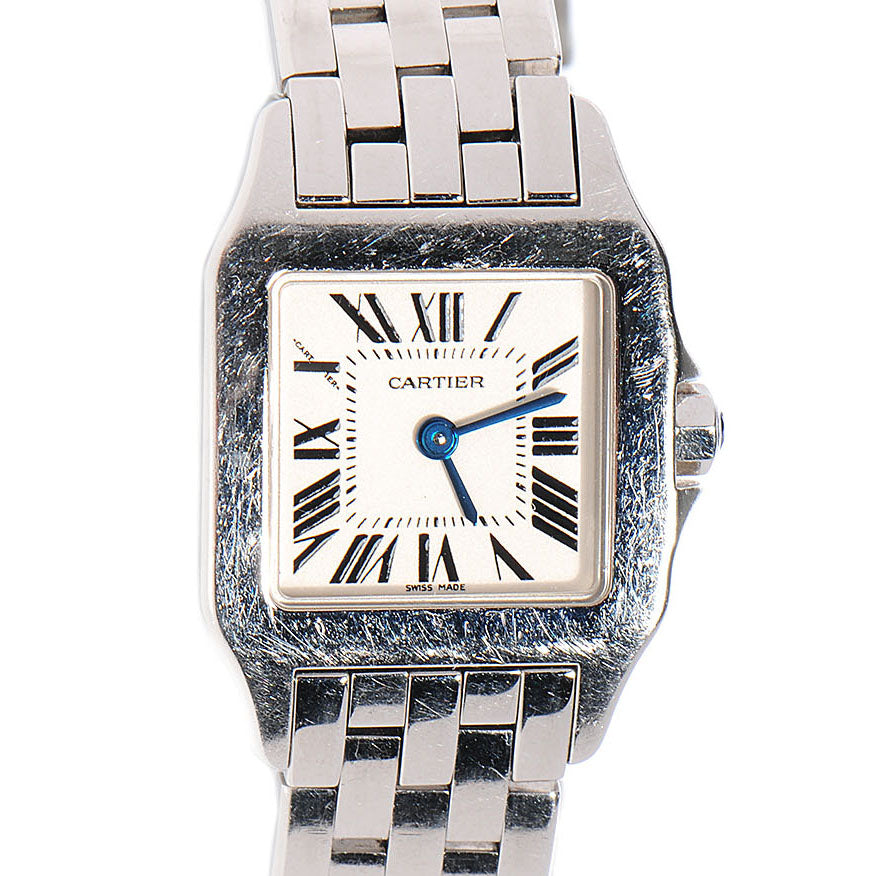 Stainless Steel 20mm Santos Demoiselle Quartz Watch