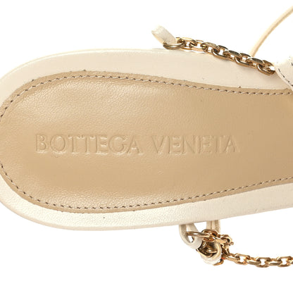 Bottega Veneta Lambskin Stretch Chain Strap 90mm Sandals 36.5 Sea Salt 6 of 7