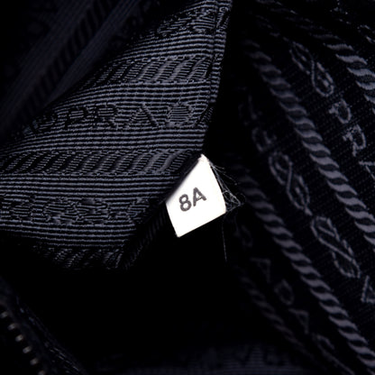 Prada Tessuto Nylon Saffiano Metal Triangle Logo Work Bag Black 9 of 11