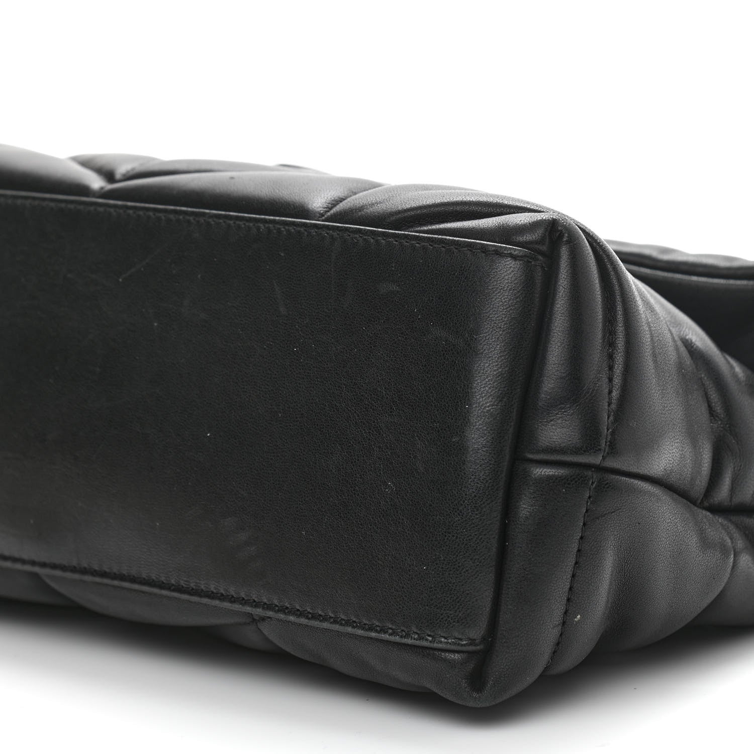 Saint Laurent Lambskin Quilted Small Loulou Puffer Monogram Chain Satchel Black 11 of 11