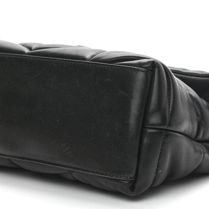 Saint Laurent Lambskin Quilted Small Loulou Puffer Monogram Chain Satchel Black 11 of 11