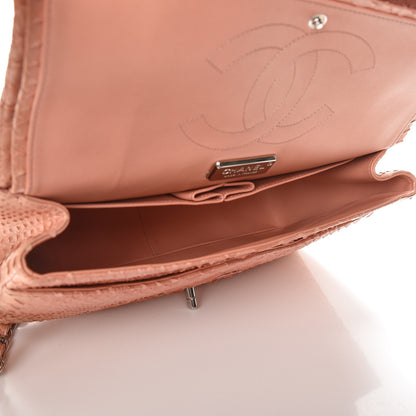 Chanel Python Jumbo Double Flap Pink 6 of 14
