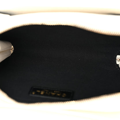 Chanel Caviar Quilted Like A Wallet Flap White 5 of 11