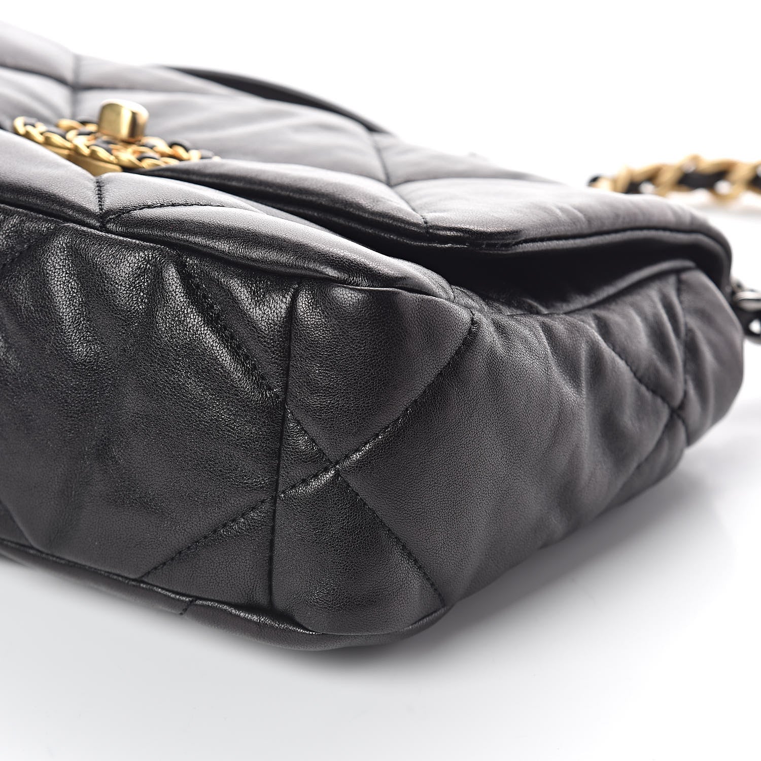 Chanel Lambskin Quilted Medium 19 Flap Black 10 of 10