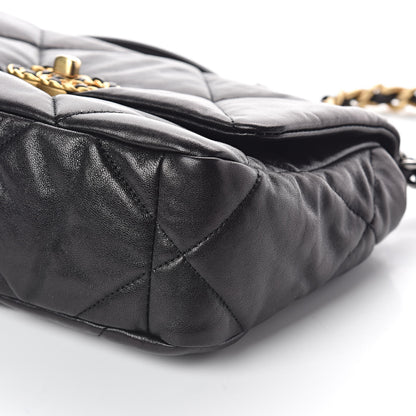 Chanel Lambskin Quilted Medium 19 Flap Black 10 of 10