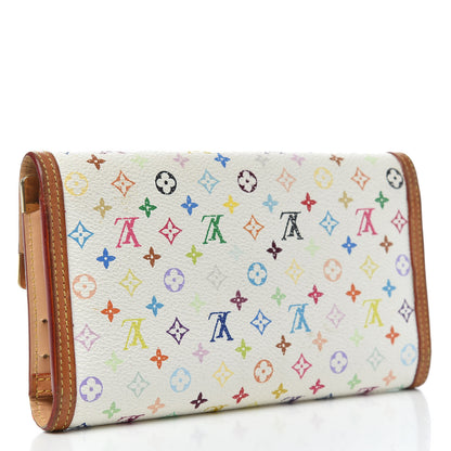 Louis Vuitton Monogram Multicolor Porte Tresor International Wallet White 3 of 6