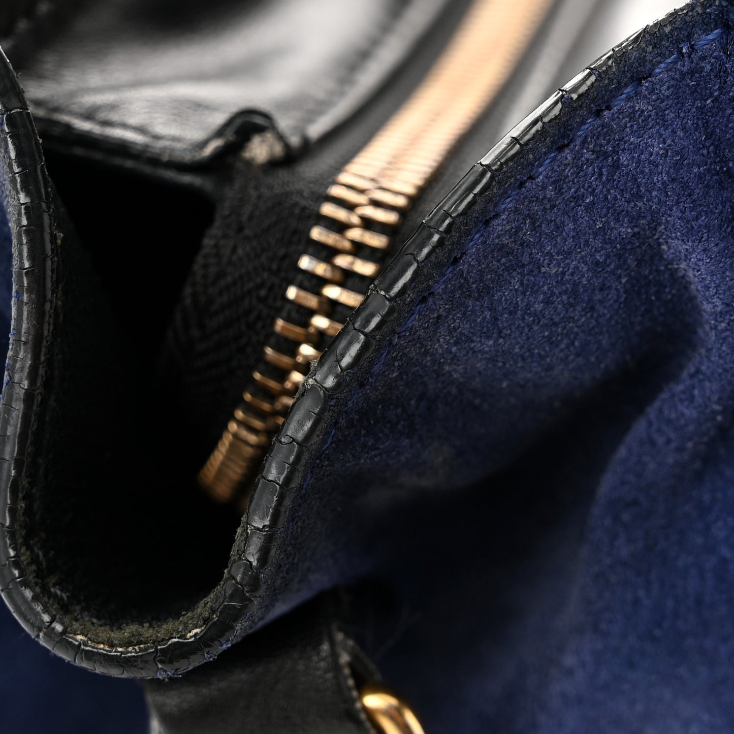 Elephant Calfskin Suede Tri-color Nano Luggage Sand