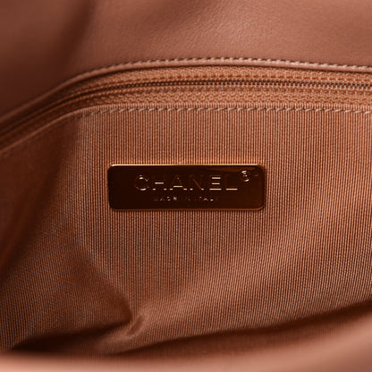 Chanel Lambskin Quilted Medium Chanel 19 Flap Brown 8 of 11