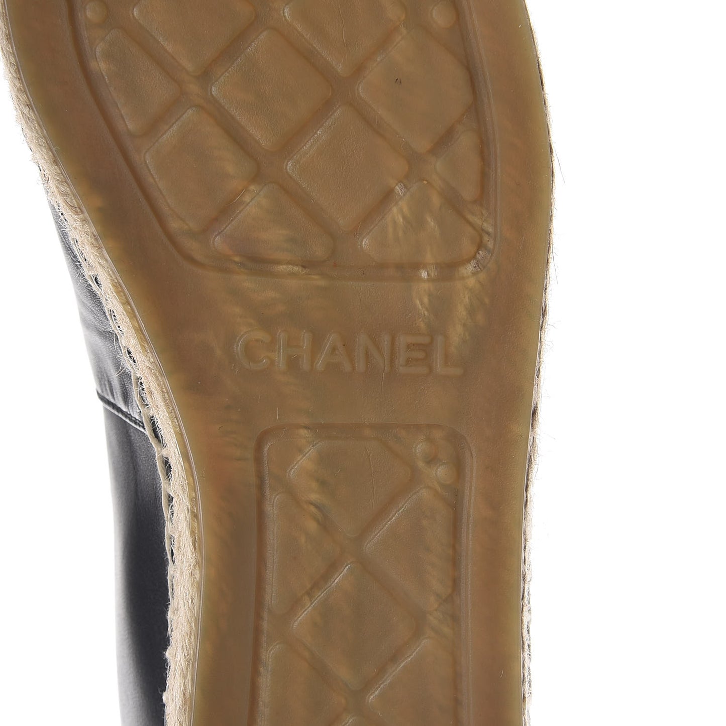 Lambskin CC Espadrilles 38 Black