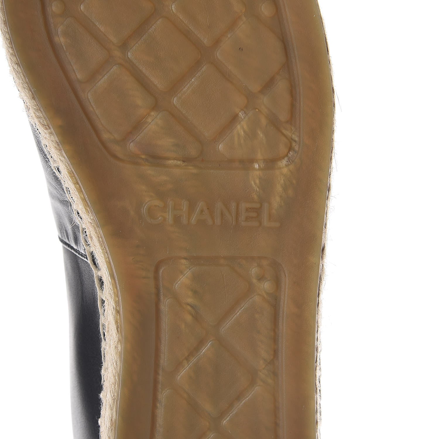 Chanel Lambskin CC Espadrilles 38 Black 6 of 9