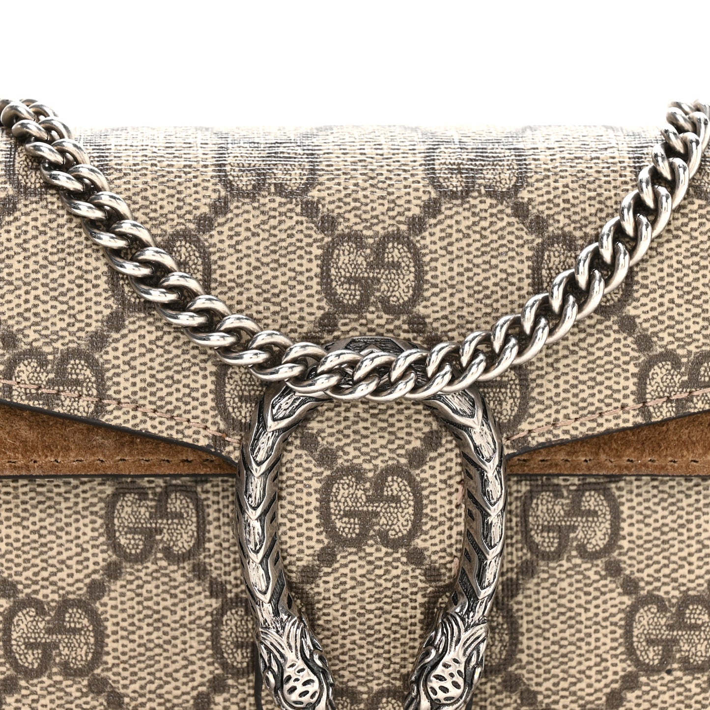 GG Supreme Monogram Super Mini Dionysus Shoulder Bag Taupe