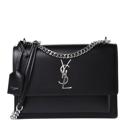 Saint Laurent Calfskin Medium Monogram Sunset Black 1 of 9