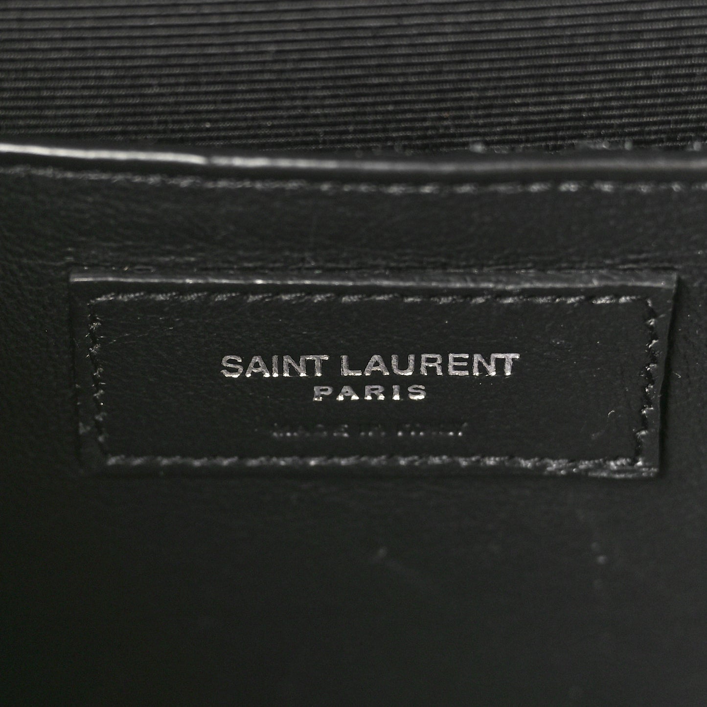 Grain De Poudre Textured Mixed Matelasse Triquilt Medium Monogram Satchel Black