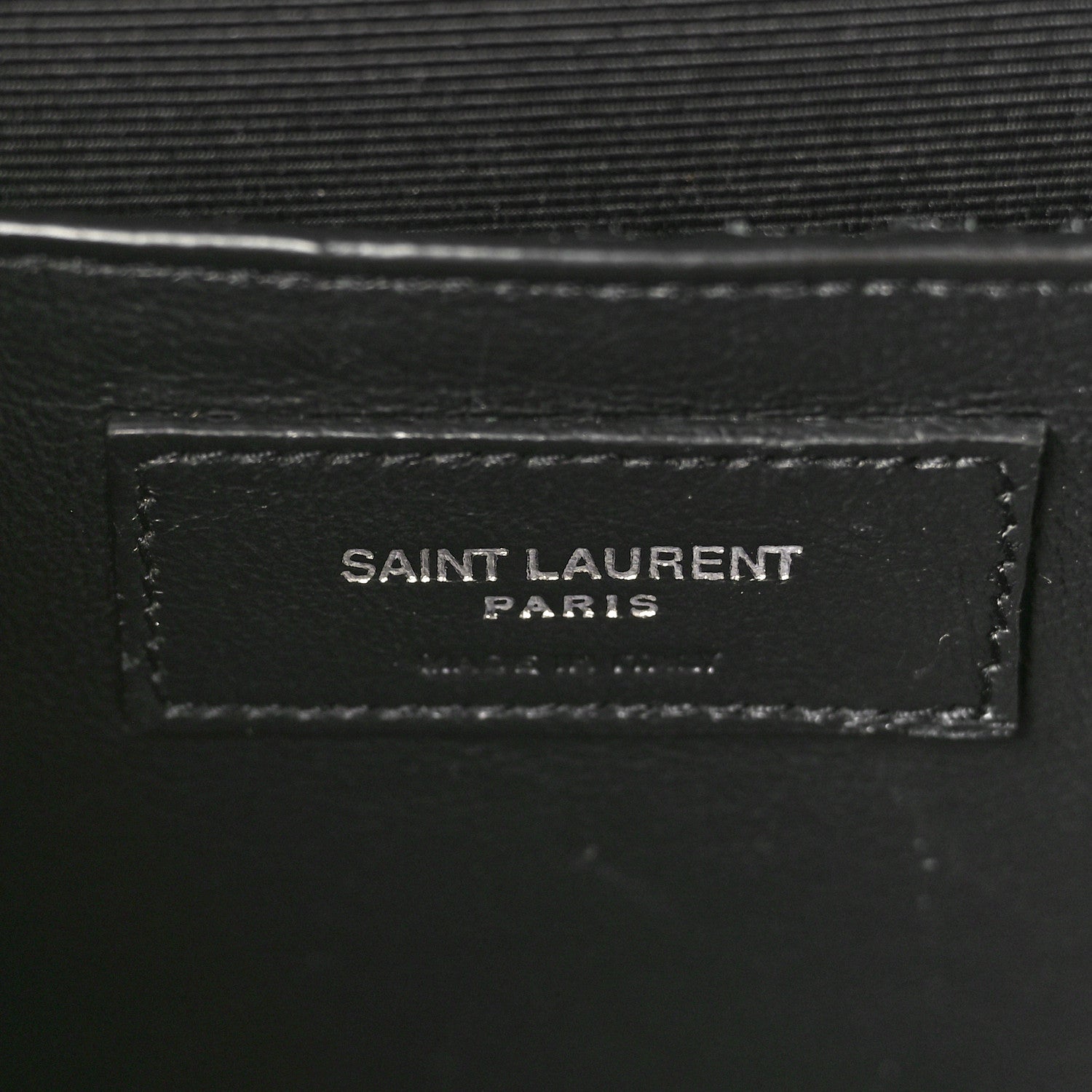 Saint Laurent Grain De Poudre Textured Mixed Matelasse Triquilt Medium Monogram Satchel Black 6 of 9