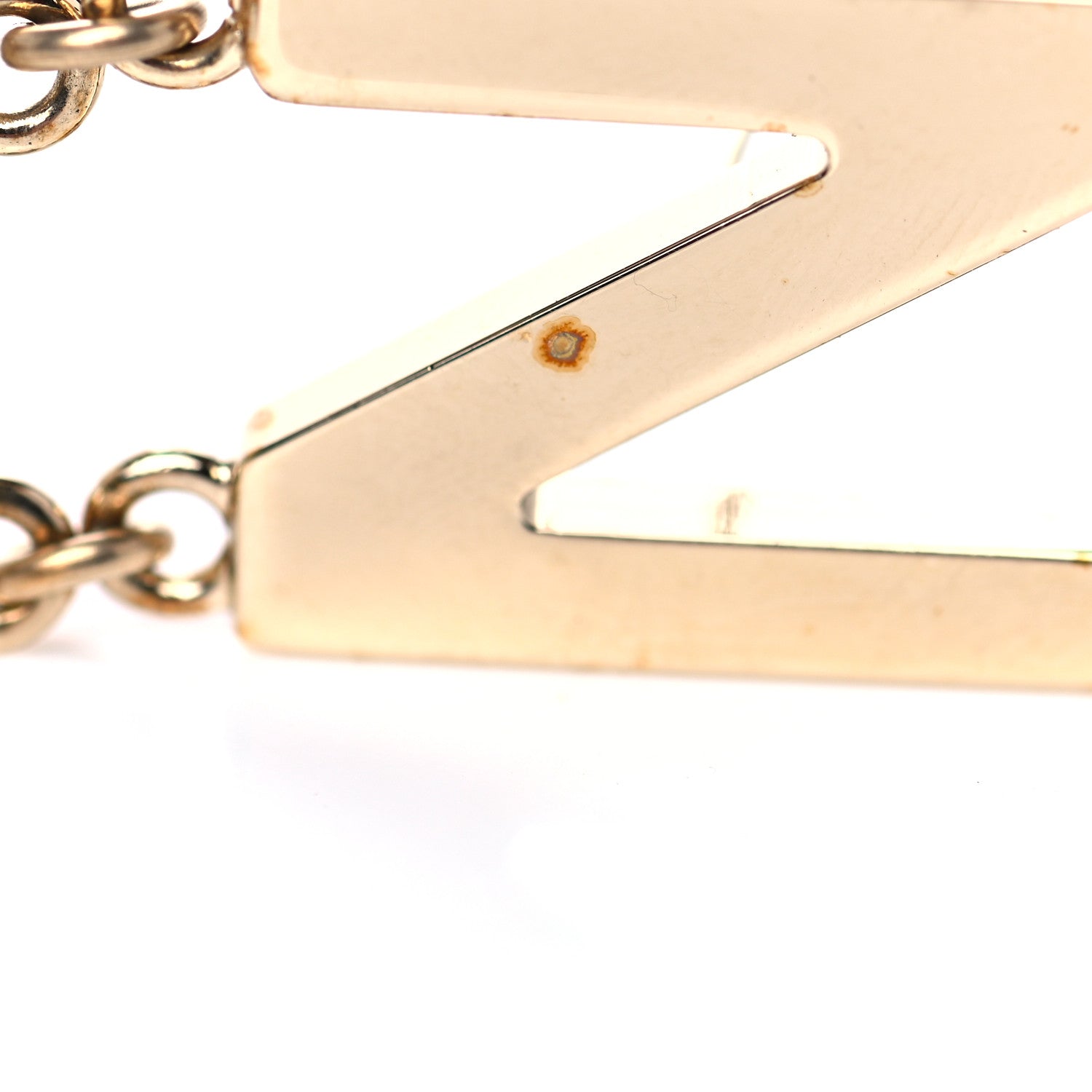 Chanel Metal Cha-Nel Logo Drop Earrings Gold 8 of 9
