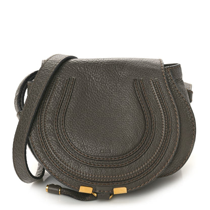 Chloe Grained Calfskin Small Marcie Saddle Bag Brown 1 of 12