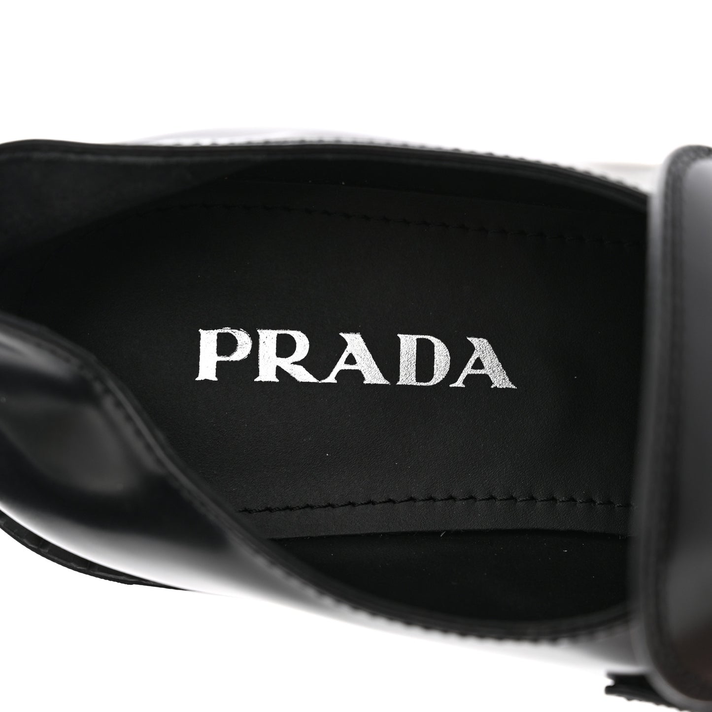 Spazzolato Metal Triangle Logo 50mm Loafers 40 Black