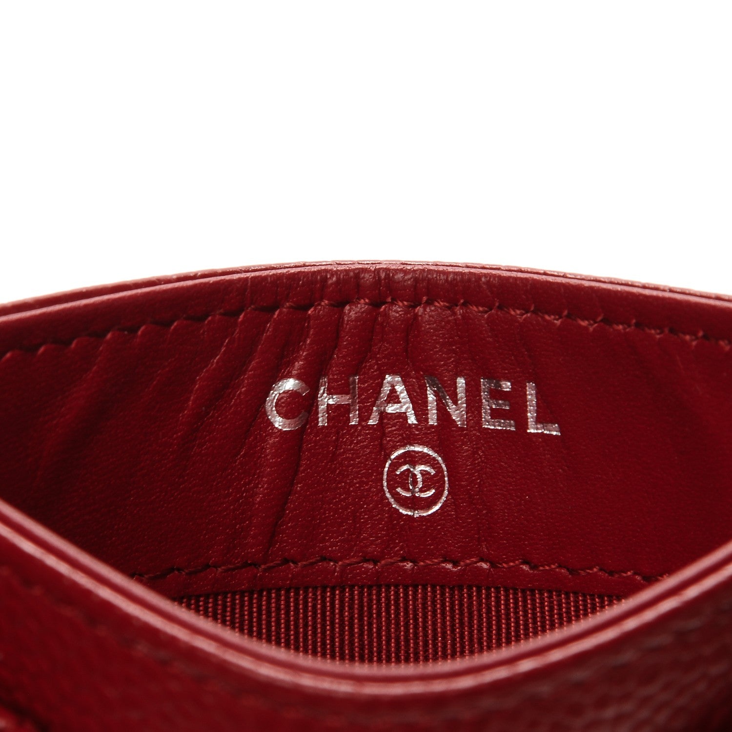 Chanel Caviar Quilted Card Holder Red 6 of 8