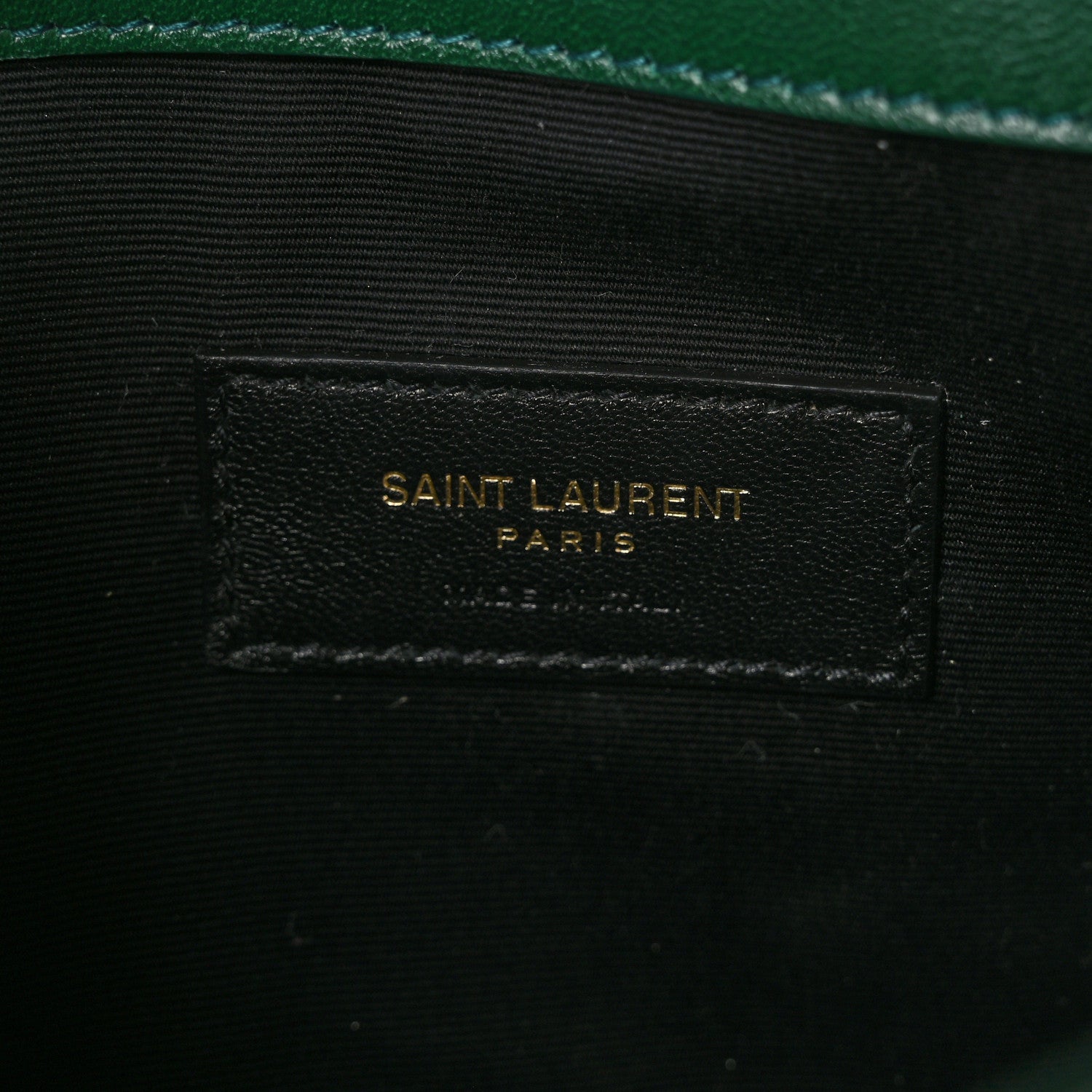Saint Laurent Ayers Uptown Monogram Pouch Verte Praire 6 of 6