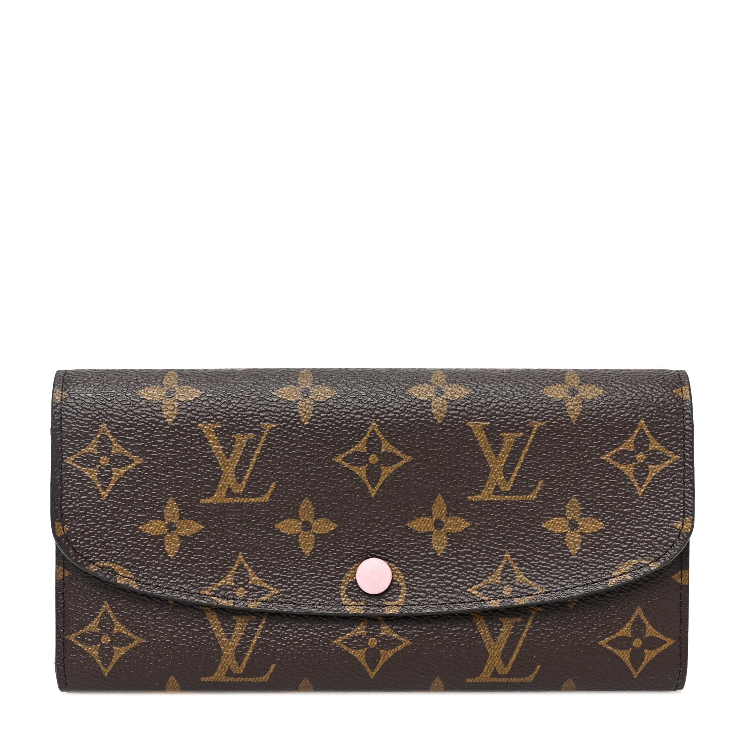 Louis Vuitton Monogram Emilie Wallet Rose Ballerine 1 of 8