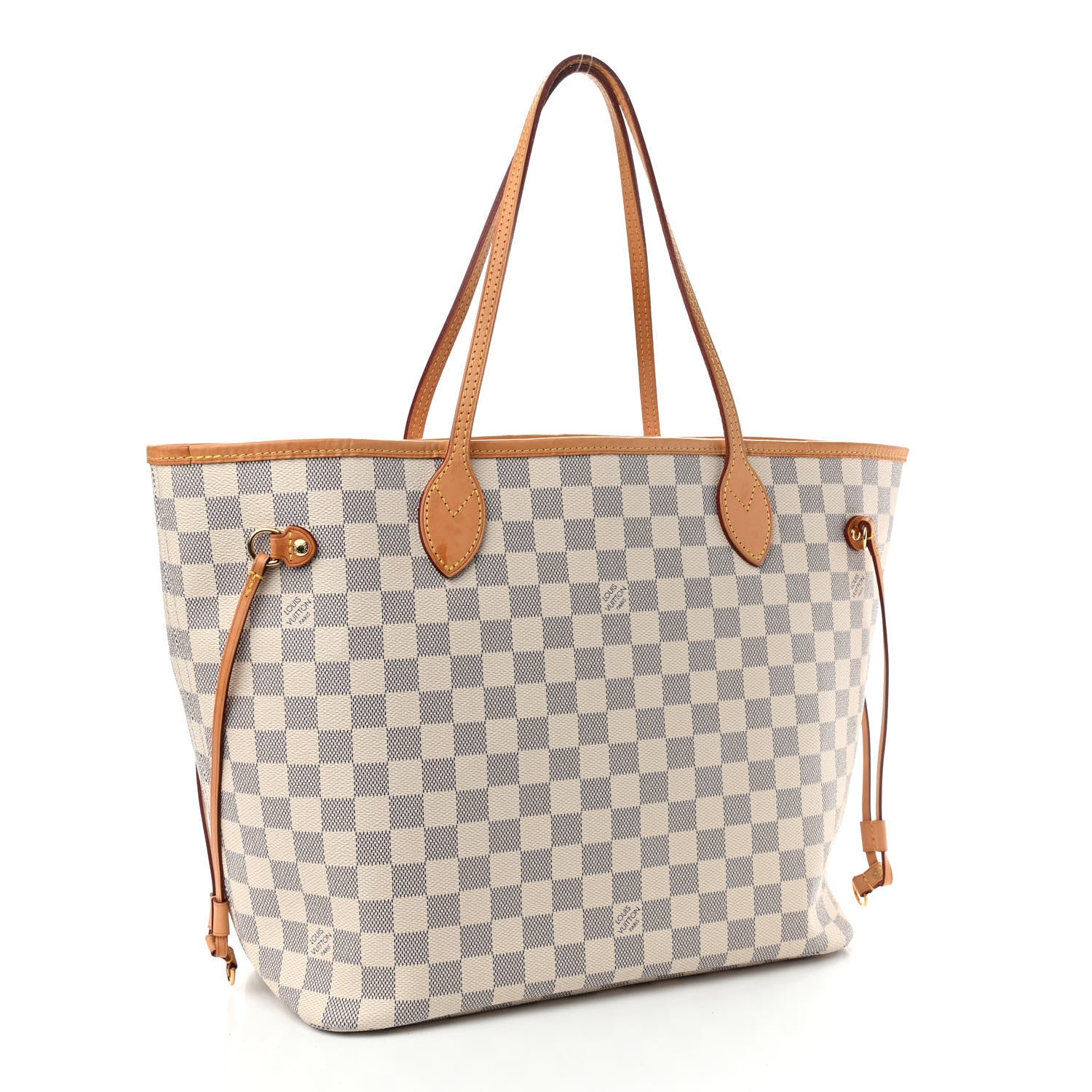 Louis Vuitton Damier Azur Neo Neverfull MM Rose Ballerine 4 of 13