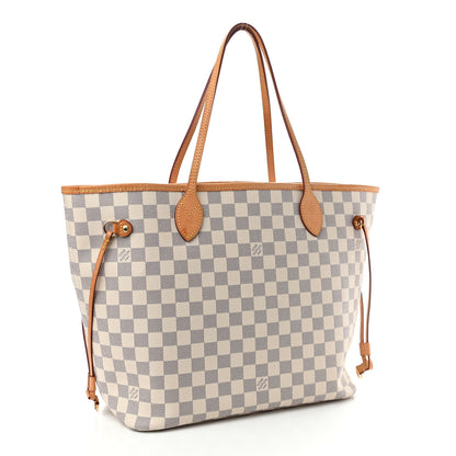 Louis Vuitton Damier Azur Neo Neverfull MM Rose Ballerine 4 of 13