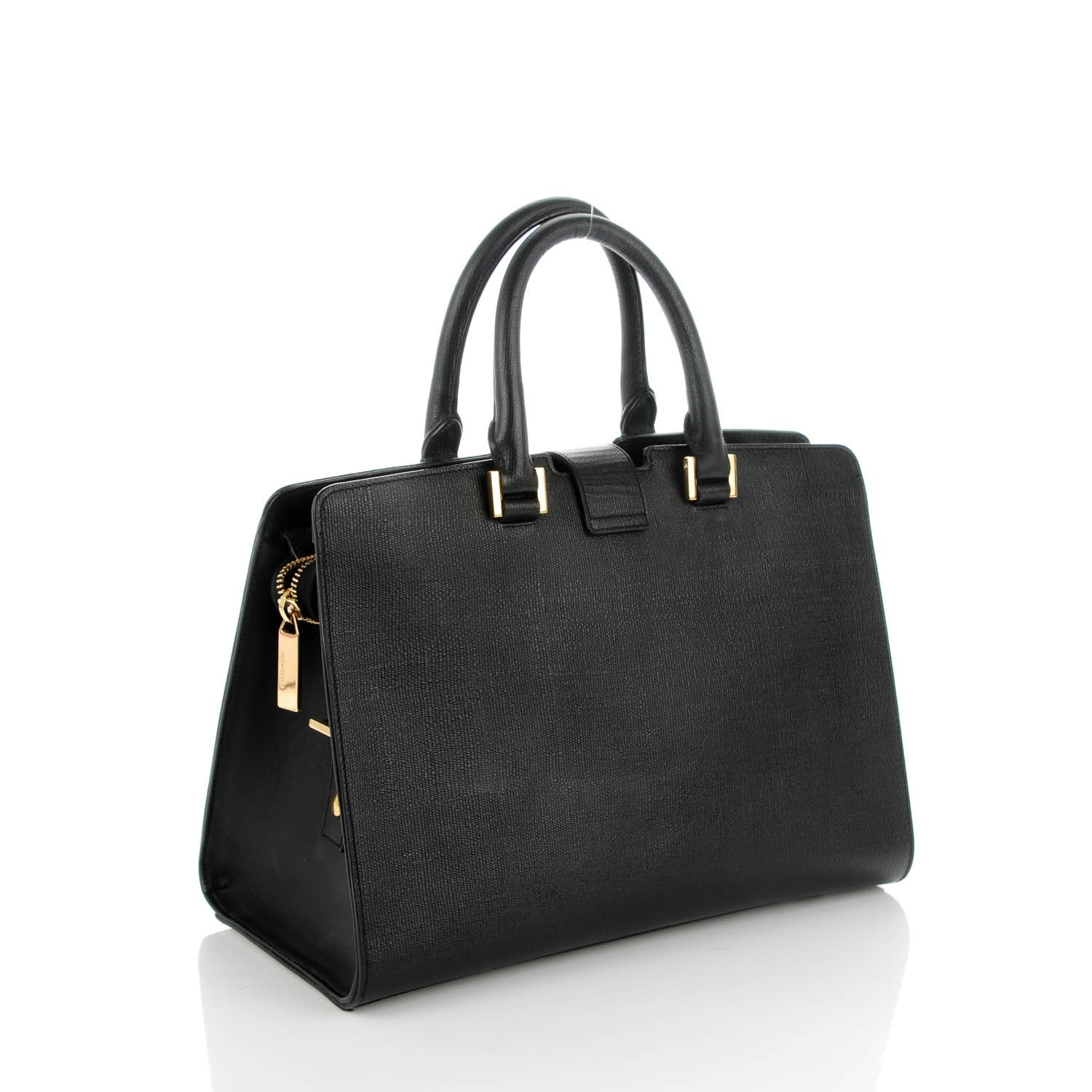 Saint Laurent Textured Calfskin Small Classic Y Cabas Black 3 of 7