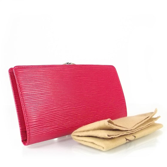 Epi Continental French Purse Wallet Rouge