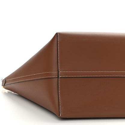 Burberry Soft Calfskin Small Pocket Tote Bag Tan 7 of 9
